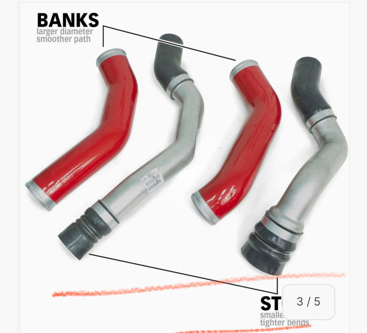 2013-2018 Cummins Boost Tube Upgrade Kit (25992)