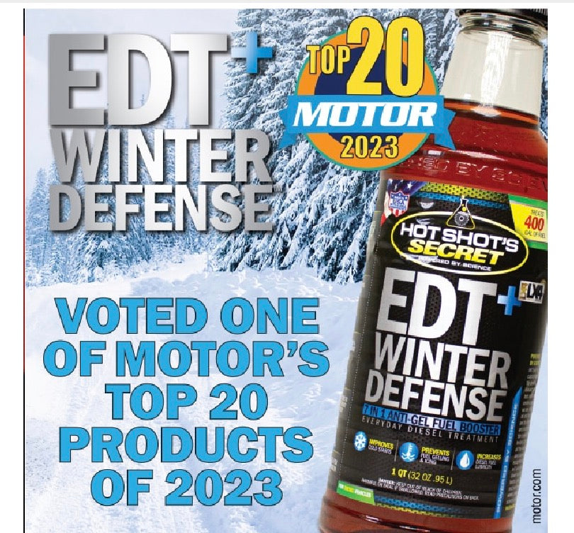 EDT+ WINTER DEFENSE
CONCENTRATED DAILY DIESEL ANTI-GEL FUEL BOOSTER