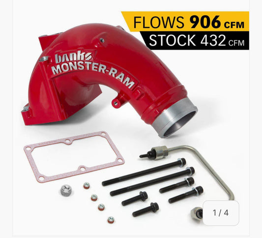2007.5-2018 Cummins 3.5" Monster Ram Intake w/ Fuel Line (42788-pc)