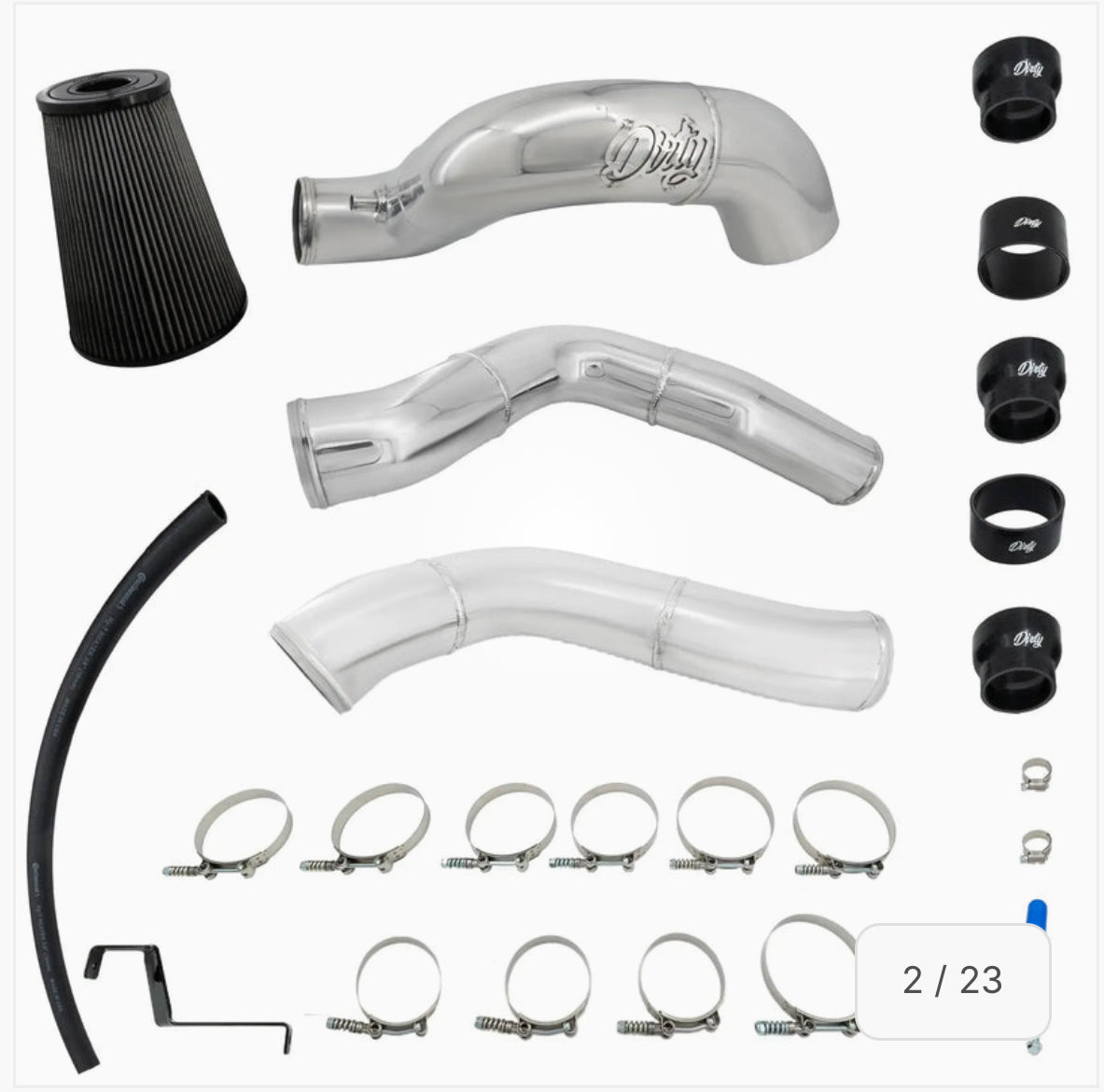 2013-2018 Cummins Dirty Stock Turbo Intercooler Piping Kit (I67-INT-A126)
