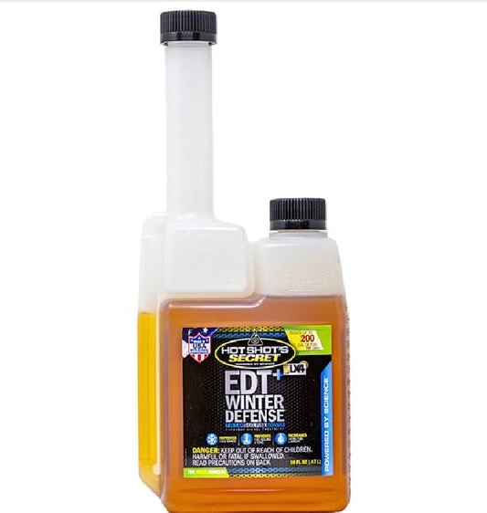 EDT+ WINTER DEFENSE

CONCENTRATED DAILY DIESEL ANTI-GEL FUEL BOOSTER