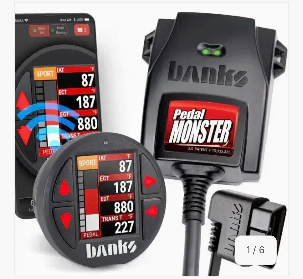 2007-2025 Cummins/Duramax/Powerstroke/Ecodiesel PedalMonster w/ iDash (64312-P)