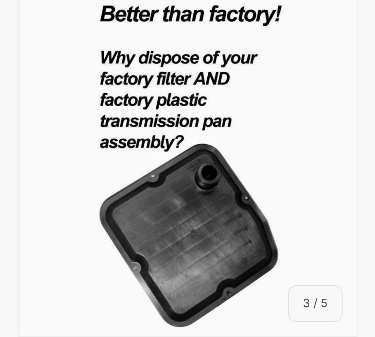 2013-2018 EcoDiesel Heavy Duty Aluminum Transmission Oil Pan (228053020)