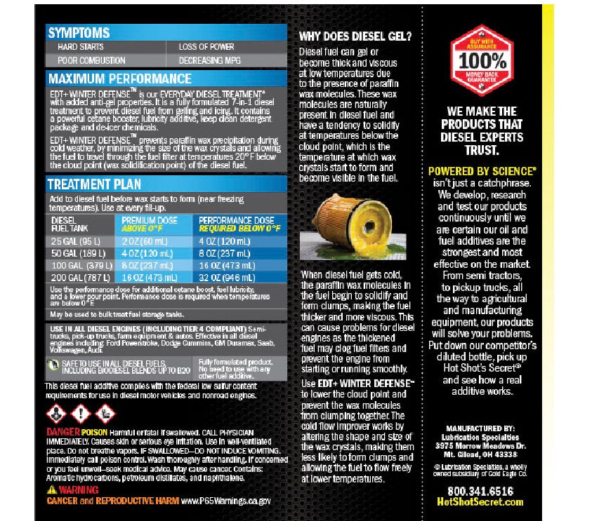 EDT+ WINTER DEFENSE

CONCENTRATED DAILY DIESEL ANTI-GEL FUEL BOOSTER