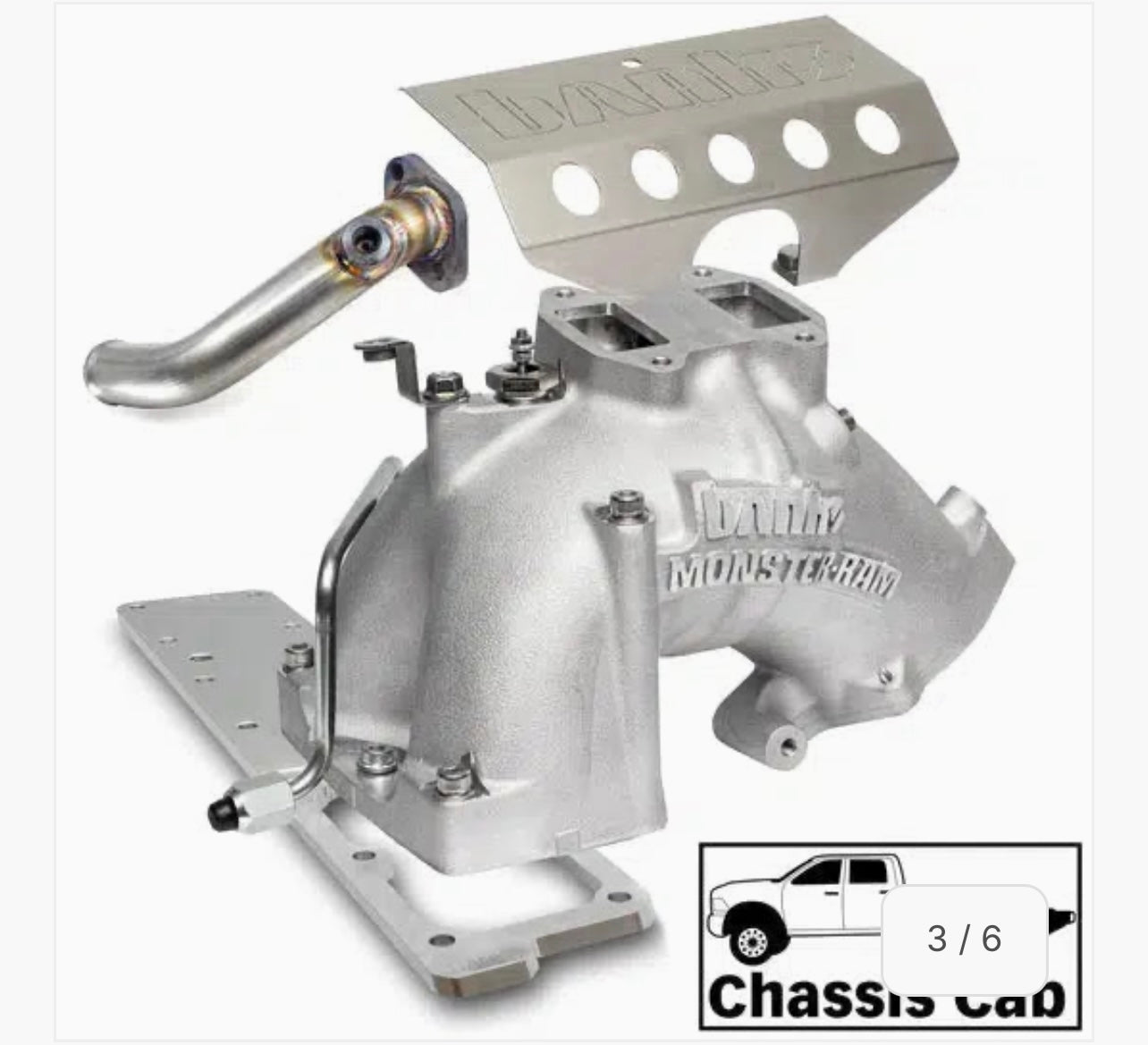 2007.5-2012 Cummins Monster-Ram Intake & Grid Heater Upgrade C&C (42806-X)