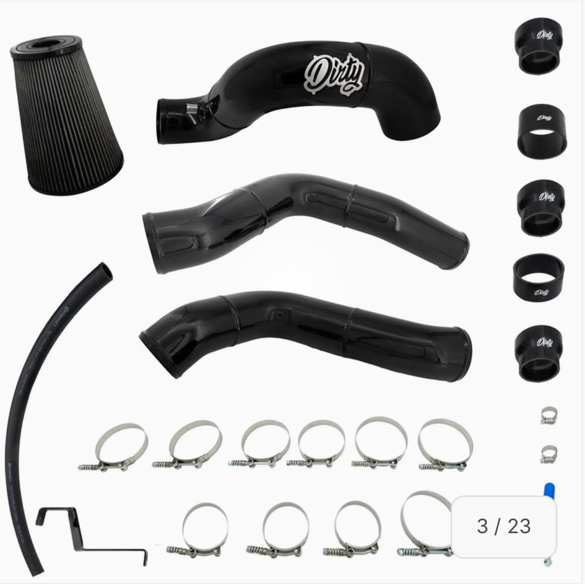 2013-2018 Cummins Dirty Stock Turbo Intercooler Piping Kit (I67-INT-A126)