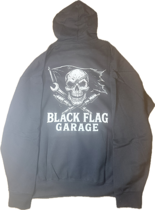 Black Flag Garage Hoodie – Unisex Adult